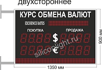 ТАБЛО КУРСОВ ВАЛЮТ № 7. ПОСТРАНИЧНОЕ ПОЯВЛЕНИЕ. (ДВУХСТОР.).БЕГУЩАЯ СТРОКА. ЗНАК 15 СМ. УЛИЦА (прямое СОЛНЦЕ)