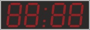 Электронные часы-термометр для улицы (Яркость светодиода 3,5 кд. - прямое солнце). Высота знака 830 см. Количество символов 4. Размер 2800х950х60 мм.