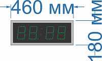Часы вторичные офисные электронные ТЧ-100-0,3-Зел 