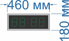 Часы вторичные офисные электронные ТЧ-100-0,3-Зел 