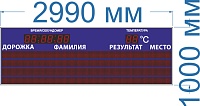 Табло для легкой атлетики № 9 (УЛИЦА (ТЕНЬ, СОЛНЦЕ). Размер 2990х1000х60 или 130 или 90 мм.