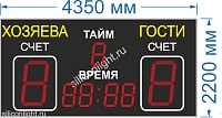 Табло для футбола №15. Размер 4350х2200х90 мм.