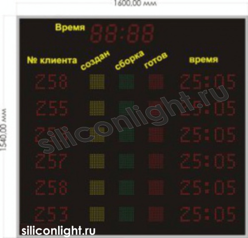 Табло для производства № 2 Табло для производства № 2