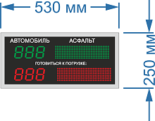 Табло для вывода информации об автомобиле и марки товара № 37.