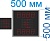 Табло курсов с переменным знаком №1 (двухстороннее) на 4 знаков в поле валют. Размер 500х500х60 мм. Знак 10 СМ. Переменный знак 16 см. Красный. УЛИЦА (тень, солнце).