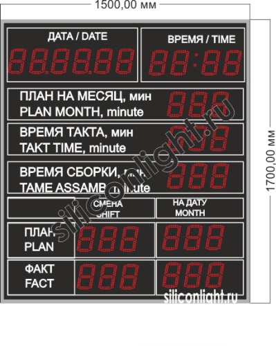 Табло для производства № 3 Табло для производства № 3