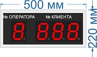 Информационное табло для СУО на четыре знака № 15. Знак 100 мм.