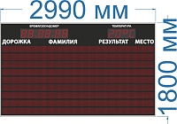 Табло для легкой атлетики № 6 (УЛИЦА (ТЕНЬ, СОЛНЦЕ). Размер 2990х1800х60 или 130 мм.